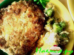 Свинина отбивная в сырном тулупе