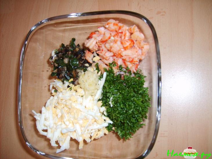 Пикантная закуска с крабами