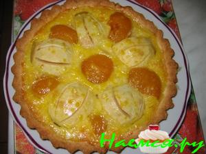 Пирог с яблоками и абрикосами Пирог с яблоками и абрикосами
