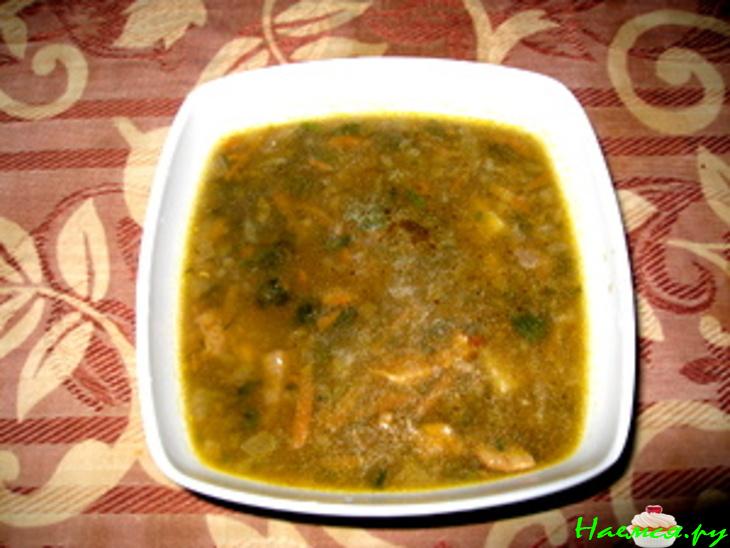 Cуп чечевичный с грибами