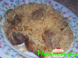 Плов в горшочке (с куринными пупками) Плов в горшочке (с куринными пупками)