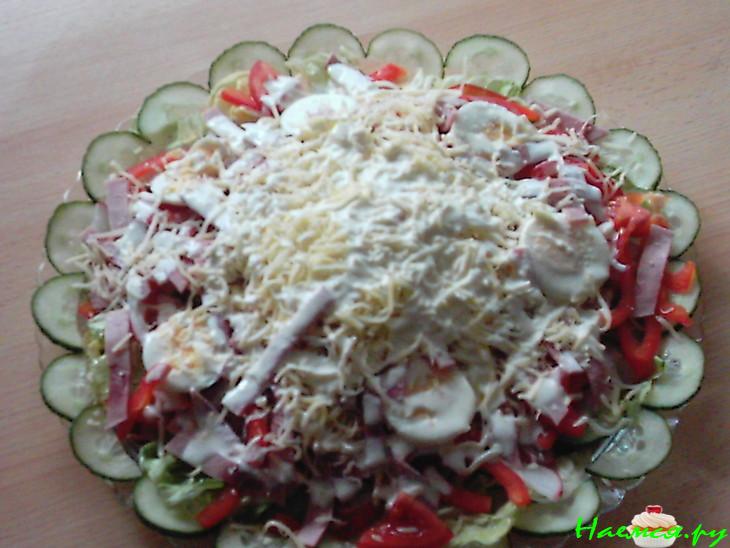 Цветной салат Цветной салат