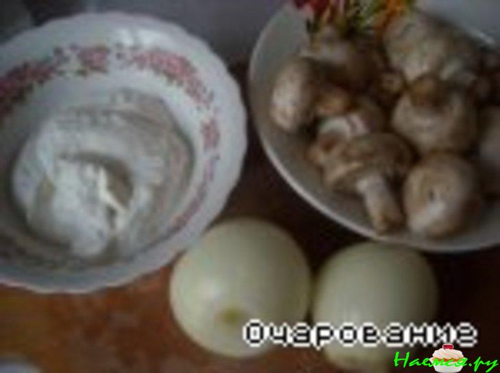 Камбала 'Изысканная' с шампиньонами в сметане