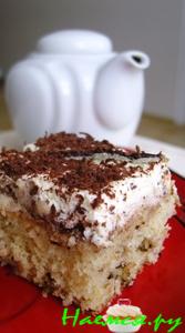 Ананасовый пирог с творогом и орехами