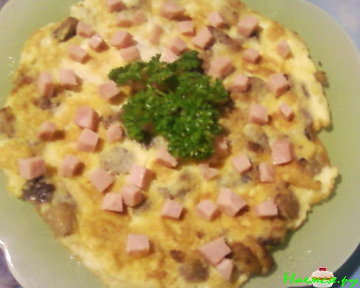 Омлет с грибами