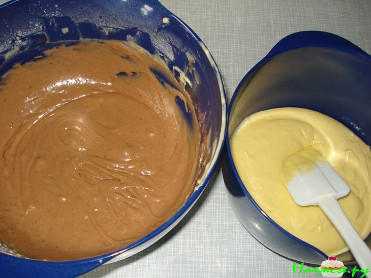 Торт "Зебра" с какао