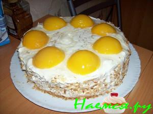 Торт "Яичница" с абрикосами