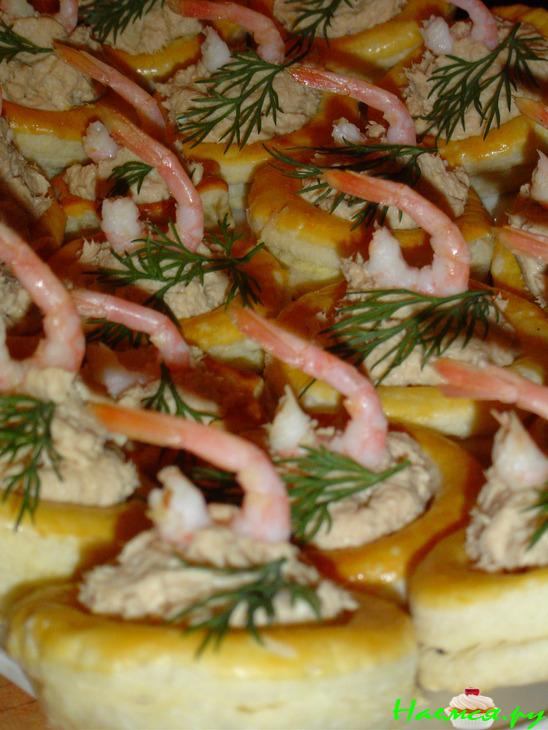 Волованы с горбушей Волованы с горбушей