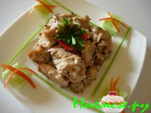 Курица в соусе из крыжовника Курица в соусе из крыжовника