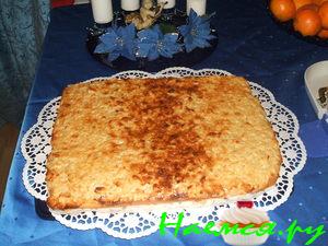 Миндальный пирог с кремом