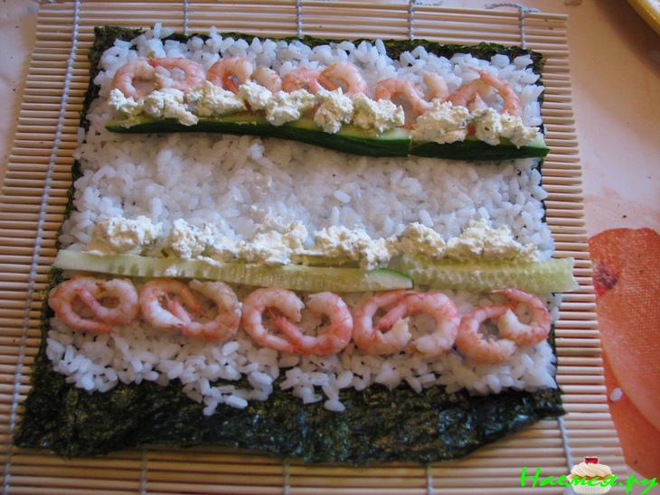 Роллы для ужина с друзьями