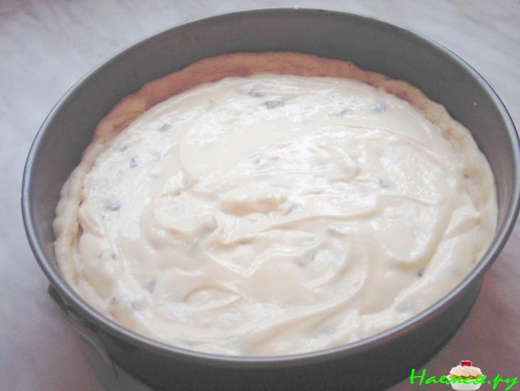 Абрикосовый пирог с творогом и посыпкой "Штрейзель" 