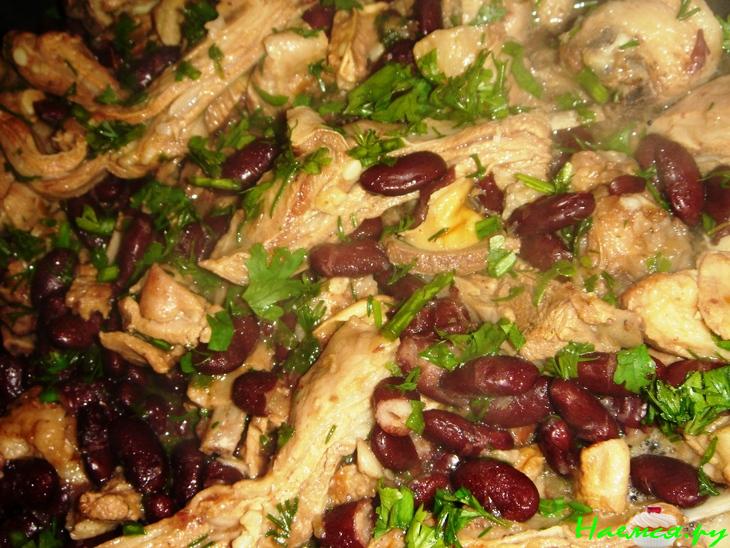 Бараньи ребрышки с фасолью Бараньи ребрышки с фасолью