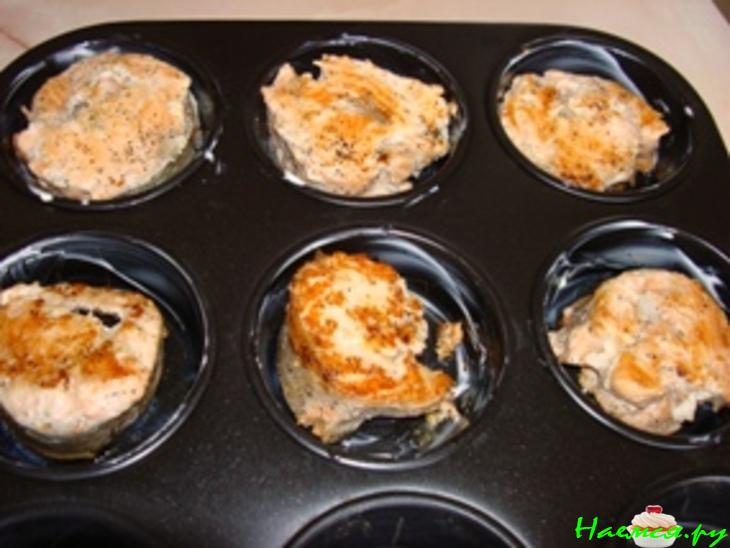 Рыба (филе) в сырном суфле 