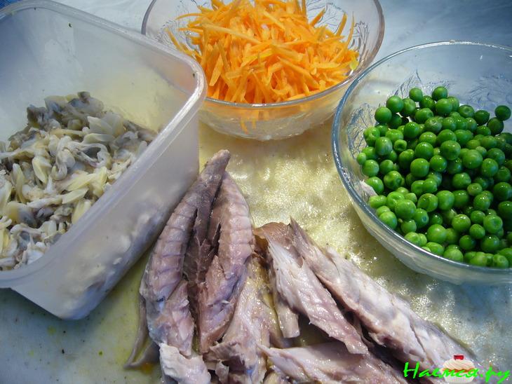 Пикантная скумбрия под соусом с шампанским