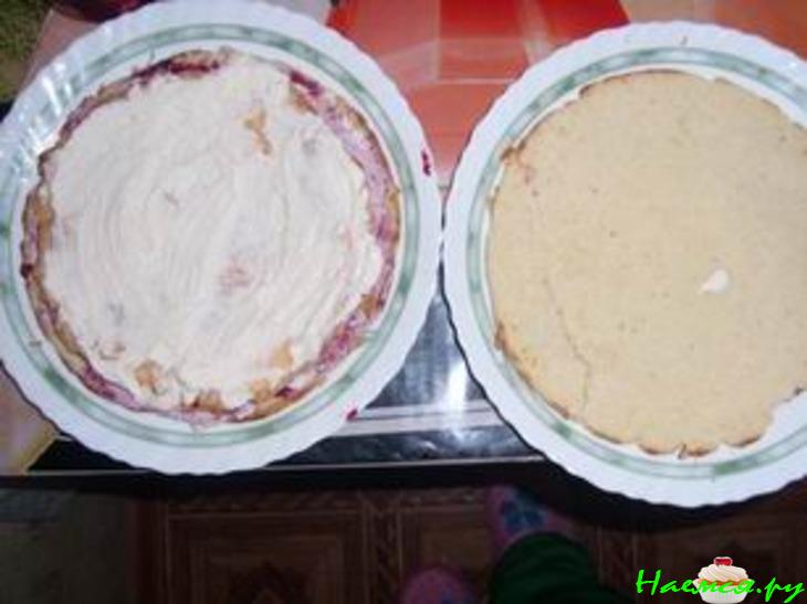 Торт "Голубая лагуна" из кокосовой стружки