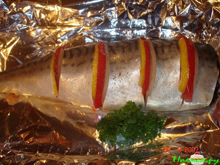 Скумбрия запеченная в фольге