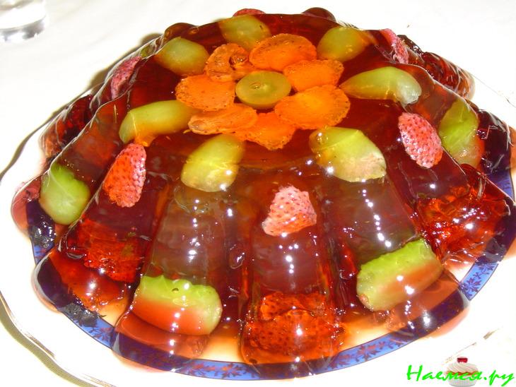 Слоеный желейный тортик с ягодами