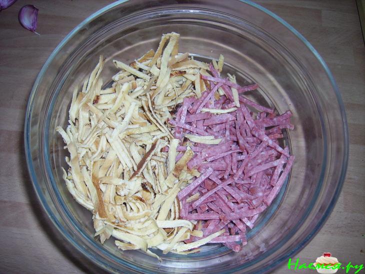 Блинный салат