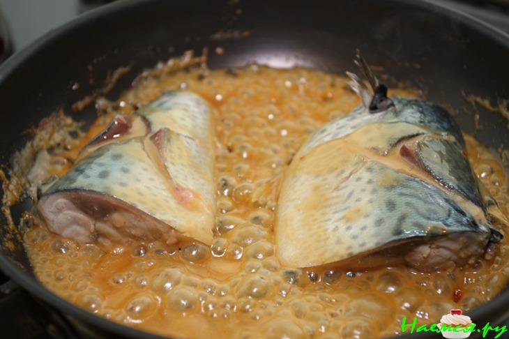 Скумбрия по-японски: тушеная в мисо