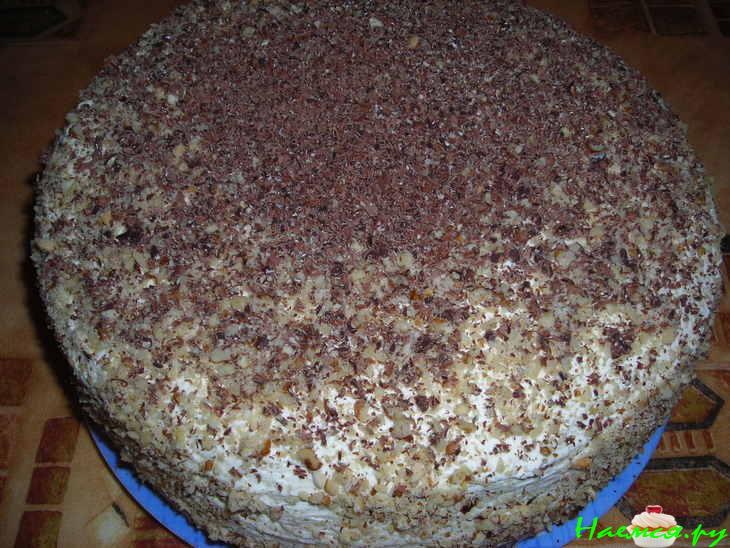 Торт "Татьяна" с орехами и медом