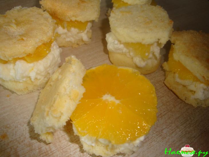 Пирожное "Апельсиновое солнце"