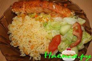 Филе рыбки с овощами в фольге