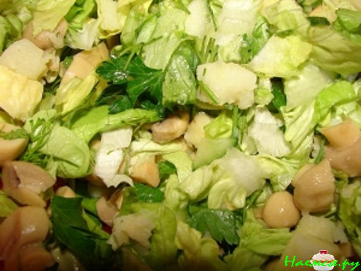 Салат "Осенний" с шампиньонами