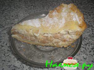 Яблочный пирог со сметанным кремом