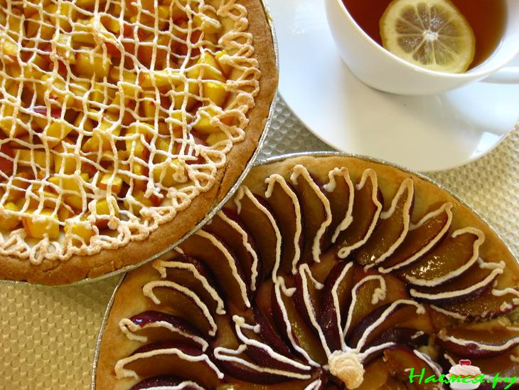 Песочный пирог со сливами "Неженка"