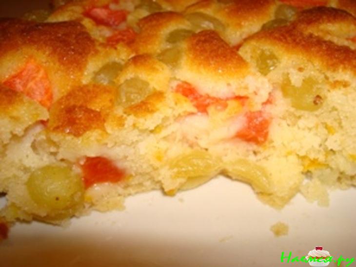 Пирог с виноградом и арбузом Пирог с виноградом и арбузом