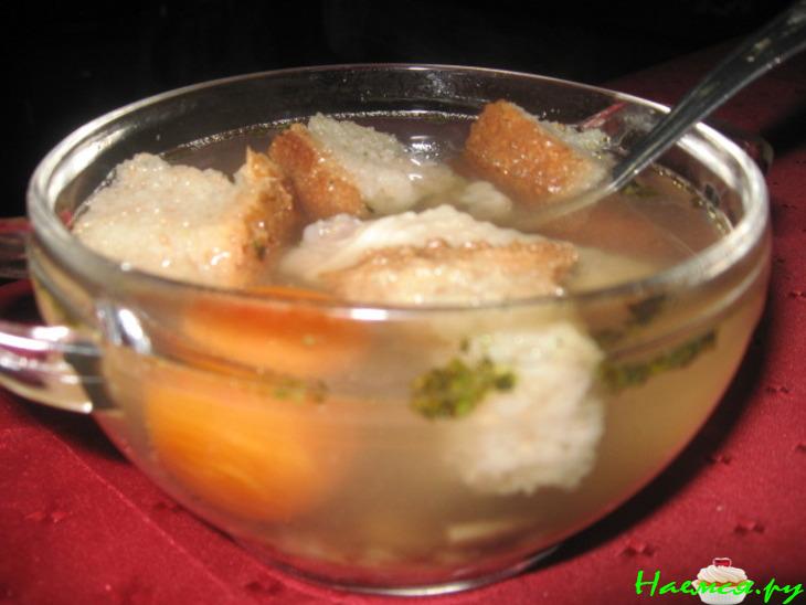 Легкий супчик с куриными крылышками