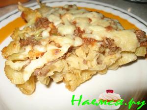 Запеканка из цветной капусты с макаронами
