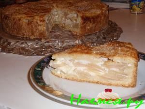 Яблочный пирог с кремом Яблочный пирог с кремом