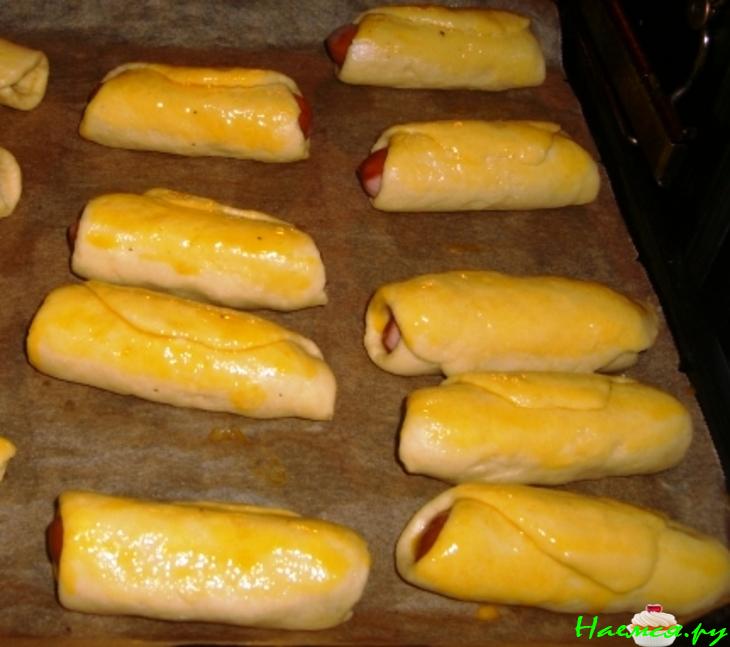 Сосиски в тесте на сметане
