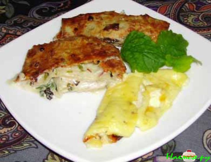 Лаваш со сливочным сыром, зеленью и омлетом Лаваш со сливочным сыром, зеленью и омлетом