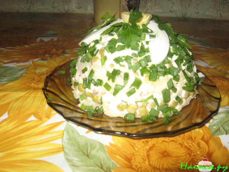 Салат "Бело-зелёный" Салат "Бело-зелёный"