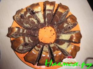 Кекс 'Зебра' на сметане Кекс 'Зебра' на сметане