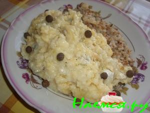 Рыба в хлебно-сырном соусе