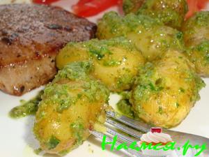 Картофель с Сальса-верде на гарнир Картофель с Сальса-верде на гарнир