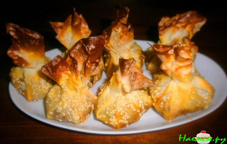 Пирожочки из теста филло
