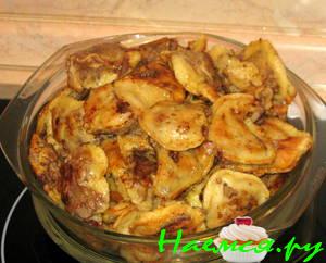 Печень в сметанном кляре