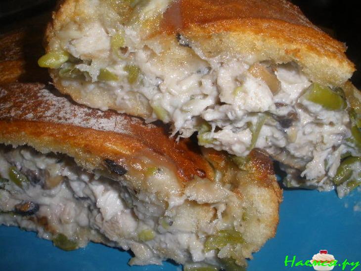 Фаршированный батон