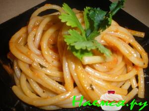 Спагетти в томатно-водочном соусе