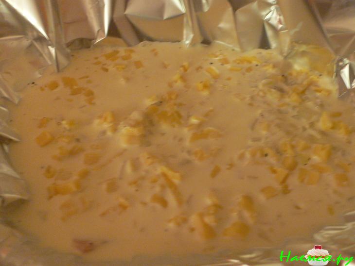 Семга запеченная в духовке со сливками