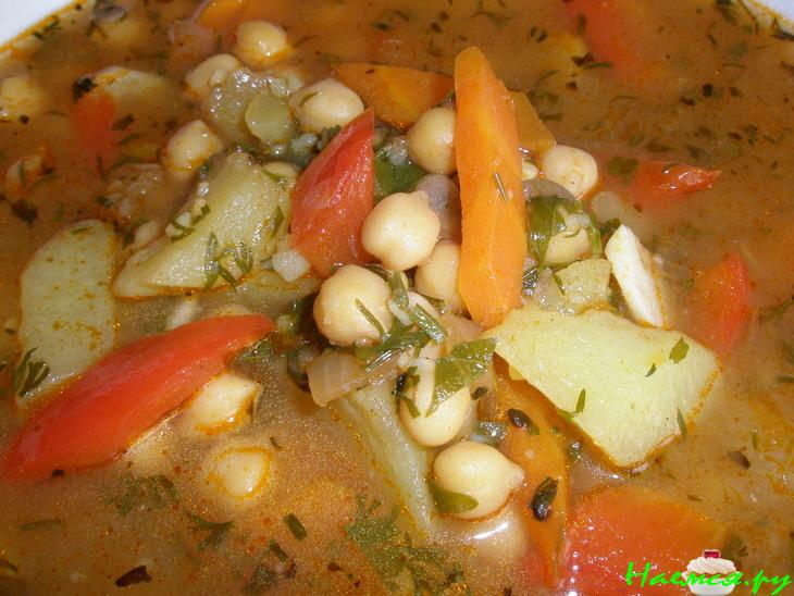 Похлебка с нутом (постная)