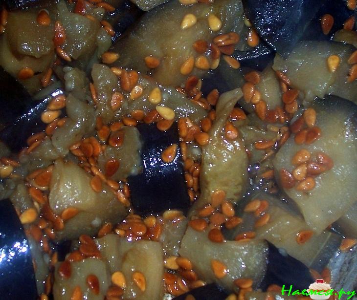 Юшка с орзо и баклажан