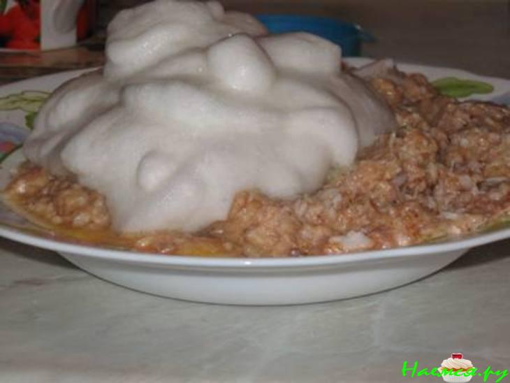 Пудинг рыбный