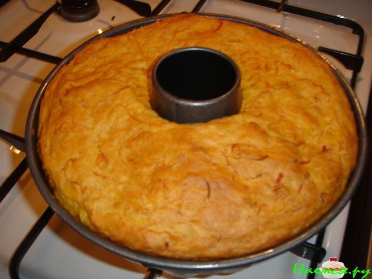 Пирог из тыквы с яблоком