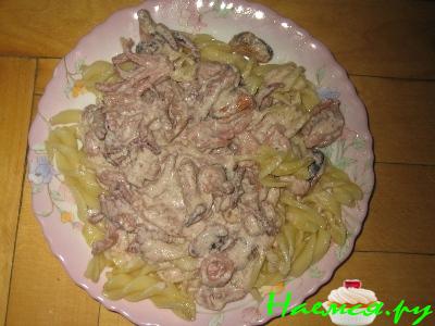 Соус сливочный с морепродуктами